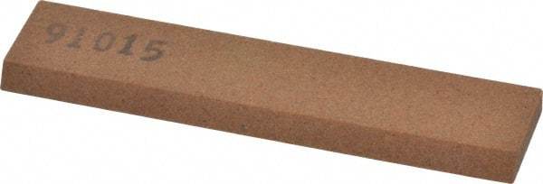 Made in USA - 3-1/2" Long x 3/4" Wide x 3/16" Thick, Aluminum Oxide Sharpening Stone - Rectangle, Medium Grade - Apex Tool & Supply