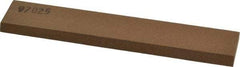 Made in USA - 6" Long x 1" Wide x 1/4" Thick, Aluminum Oxide Sharpening Stone - Rectangle, Medium Grade - Apex Tool & Supply
