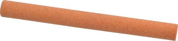 Made in USA - 4" Long x 3/8" Diam x 3/8" Thick, Aluminum Oxide Sharpening Stone - Round, Fine Grade - Apex Tool & Supply