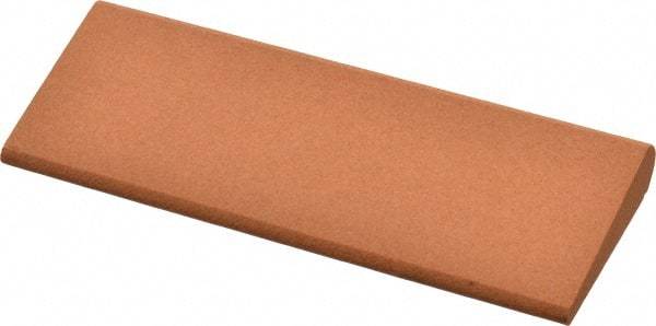 Made in USA - 4-1/2" Long x 1-3/4" Diam x 1/2" Thick, Aluminum Oxide Sharpening Stone - Round, Fine Grade - Apex Tool & Supply