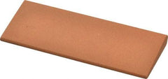 Made in USA - 4-1/2" Long x 1-3/4" Diam x 3/8" Thick, Aluminum Oxide Sharpening Stone - Round, Fine Grade - Apex Tool & Supply