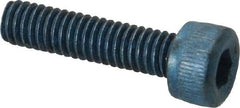 Metric Blue - M4x0.70 Metric Coarse Hex Socket Drive, Socket Cap Screw - Grade 12.9 Alloy Steel, Metric Blue Finish, Fully Threaded, 16mm Length Under Head - Apex Tool & Supply