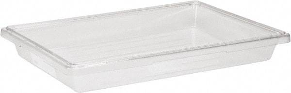 Rubbermaid - Rectangular, Clear Polycarbonate Food Tote Box - 3-1/2" High x 18" Wide x 26" Long - Apex Tool & Supply