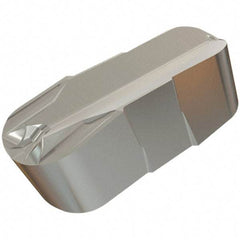 Iscar - 478239GIF Grade IC8250, 4.78mm Cutting Width Carbide Grooving Insert - 11.4mm Max Depth of Cut, Neutral, 2.39mm Corner Radius, TiCN/Al2O3/TiN Finish - Apex Tool & Supply