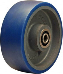 Hamilton - 8 Inch Diameter x 3 Inch Wide, Polyurethane Mold on to Cast Iron Center Caster Wheel - 2,000 Lb. Capacity, 3-1/4 Inch Hub Length, 3/4 Inch Axle Diameter, Sealed Precision Ball Bearing - Apex Tool & Supply
