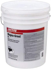 Loctite - 640 Fluid Ounce Container, Gray, Tub Magnesium Phosphate Construction Adhesive - Series Magna-Grout, 15 to 22 min Fixture Time, Indoor, Outdoor - Apex Tool & Supply