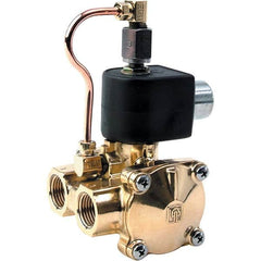 Parker - 24/60 VAC 3/4" NPT Port Brass Three-Way Internally Piloted Diaphragm Solenoid Valve - Apex Tool & Supply