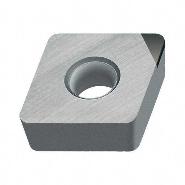 Walter - CCMW21.51 Grade WCB50 CBN Turning Insert - Uncoated, 80° Diamond, 1/4" Inscr Circle, 3/32" Thick, 1/64" Corner Radius - Apex Tool & Supply