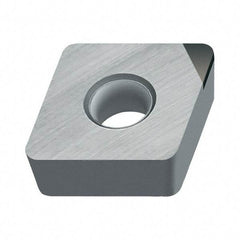 Walter - CCMW21.51 Grade WCB50 CBN Turning Insert - Uncoated, 80° Diamond, 1/4" Inscr Circle, 3/32" Thick, 1/64" Corner Radius - Apex Tool & Supply