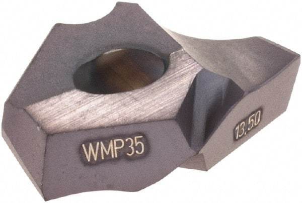 Walter - Series P6003, 17/32" Diam Grade WMP35 Replaceable Drill Tip - Carbide, TiAlN Finish - Apex Tool & Supply