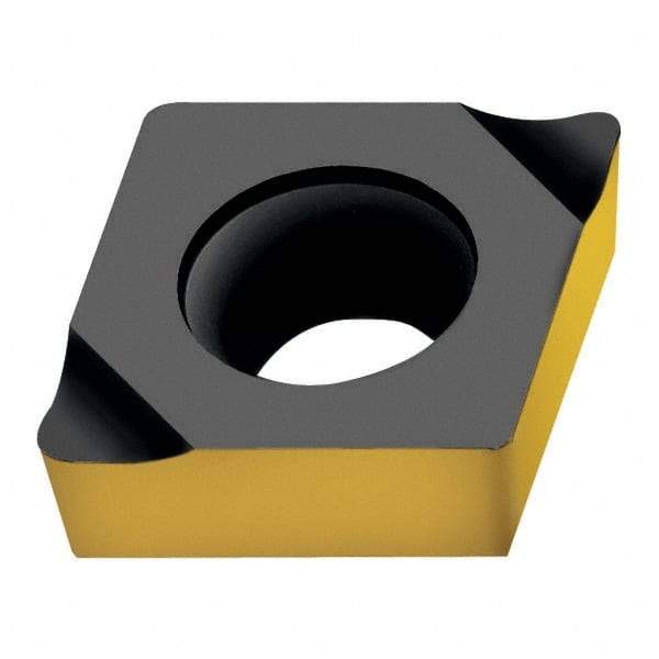 Walter - CPGT731 X25 Grade WK1 Carbide Boring Insert - Uncoated, Diamond, 7/8" Inscr Circle, 3/16" Thick, 1/64" Corner Radius - Apex Tool & Supply