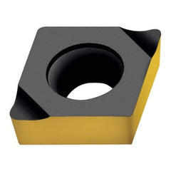Walter - CPGT731 X25 Grade WK1 Carbide Boring Insert - Uncoated, Diamond, 7/8" Inscr Circle, 3/16" Thick, 1/64" Corner Radius - Apex Tool & Supply