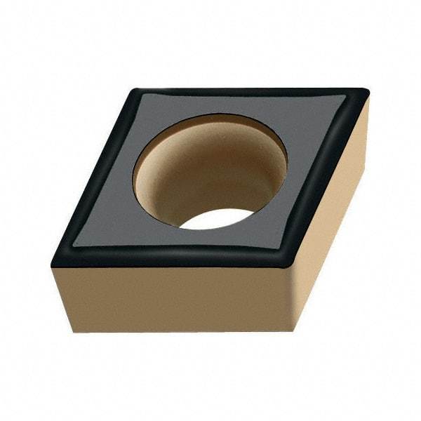 Walter - CCGT32.51 PF5 Grade WSM30 Carbide Turning Insert - TiAlN/Al2O3/ZrCN Finish, 80° Diamond, 3/8" Inscr Circle, 5/32" Thick, 1/64" Corner Radius - Apex Tool & Supply