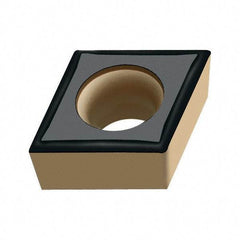 Walter - CCGT32.51 PF5 Grade WSM30 Carbide Turning Insert - TiAlN/Al2O3/ZrCN Finish, 80° Diamond, 3/8" Inscr Circle, 5/32" Thick, 1/64" Corner Radius - Apex Tool & Supply