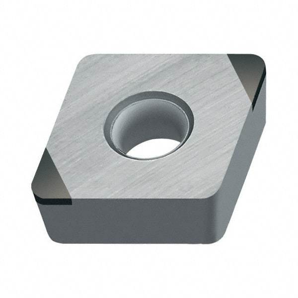 Walter - CCMW21.52 Grade WCB50 CBN Turning Insert - Uncoated, 80° Diamond, 1/4" Inscr Circle, 3/32" Thick, 1/32" Corner Radius - Apex Tool & Supply