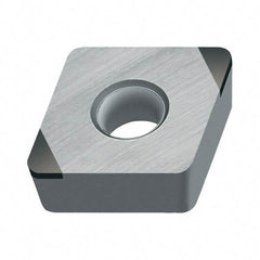 Walter - CCMW32.52 Grade WCB30 CBN Turning Insert - Uncoated, 80° Diamond, 3/8" Inscr Circle, 5/32" Thick, 1/32" Corner Radius - Apex Tool & Supply