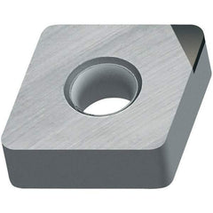 Walter - CNMA432 Grade WCB50 CBN Turning Insert - Uncoated, 80° Diamond, 1/2" Inscr Circle, 3/16" Thick, 1/32" Corner Radius - Apex Tool & Supply