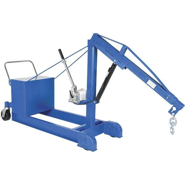 Vestil - 1,000 Lb Load Capacity, Steel Counter Balanced Floor Crane - 5' 17/64" Span - Apex Tool & Supply