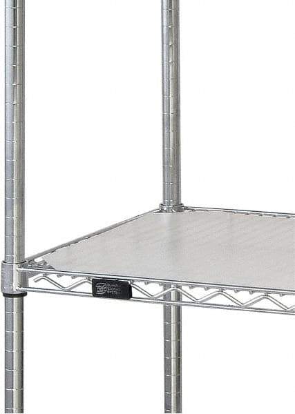 Quantum Storage - 24" Wide, Open Shelving Accessory/Component - HDPE, Polyethylene Finish, 60" Long, Use with Wire Shelving Units - Apex Tool & Supply