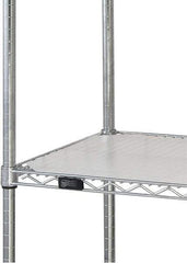 Quantum Storage - 24" Wide, Open Shelving Accessory/Component - HDPE, Polyethylene Finish, 60" Long, Use with Wire Shelving Units - Apex Tool & Supply