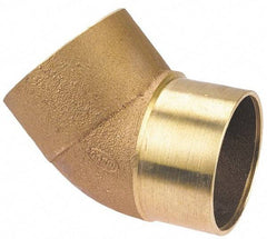 NIBCO - 4" Cast Copper Pipe 45° Street Elbow - FTG x C, Pressure Fitting - Apex Tool & Supply