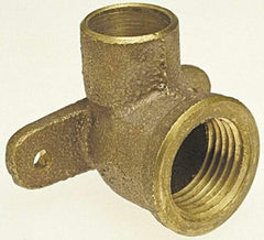 NIBCO - 3/4 x 1/2" Cast Copper Pipe 90° Drop Ear Elbow - C x F, Pressure Fitting - Apex Tool & Supply