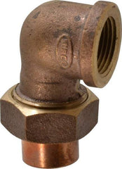 NIBCO - 3/4" Cast Copper Pipe 90° Union Elbow - C x F, Pressure Fitting - Apex Tool & Supply