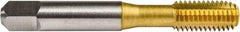 Union Butterfield - M8x1.25 Metric Coarse 6H D9 Thread Limit Bottoming Thread Forming Tap - Powdered Metal High Speed Steel, TiN Finish, 2-23/32" OAL, 11/16" Thread Length, Right Hand Thread, Series 1671 - Apex Tool & Supply