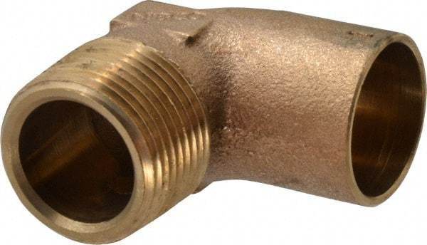 NIBCO - 1" Cast Copper Pipe 90° Elbow - C X M, Pressure Fitting - Apex Tool & Supply