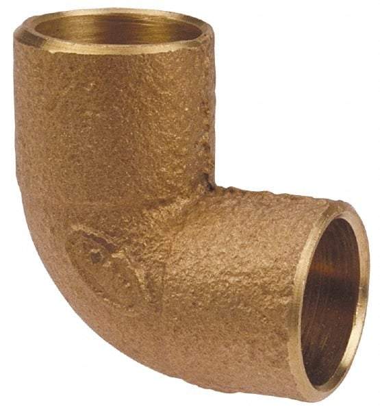 NIBCO - 1-1/2 x 1/2" Cast Copper Pipe 90° Close Rough Elbow - C x C, Pressure Fitting - Apex Tool & Supply