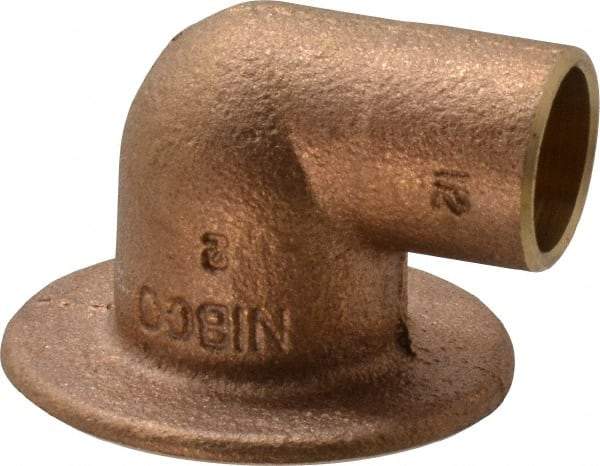 NIBCO - 1/2" Cast Copper Pipe 90° Flanged Sink Elbow - C x F, Pressure Fitting - Apex Tool & Supply