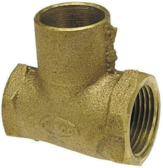NIBCO - 1/2" Cast Copper Pipe Tee - F x F x C, Pressure Fitting - Apex Tool & Supply