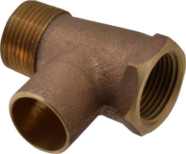 NIBCO - 3/4" Cast Copper Pipe Tee - M x F x C, Pressure Fitting - Apex Tool & Supply