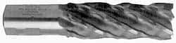 Minicut International - 3/8", 1-3/8" LOC, 3/8" Shank Diam, 3-1/8" OAL, 4 Flute, Powdered Metal Square End Mill - Single End, Uncoated, Spiral Flute, 30° Helix, Centercutting, Right Hand Cut, Right Hand Flute, Series 985 - Apex Tool & Supply