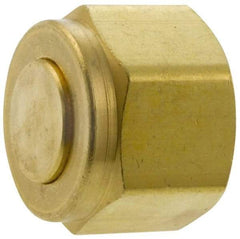 Parker - 1/2" OD, Brass Plug - 2,200 Max Working psi, 7/8" Hex, Comp Ends - Apex Tool & Supply