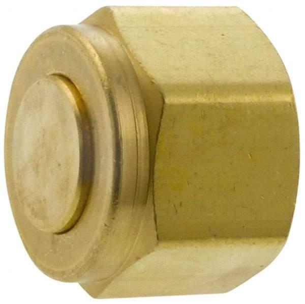 Parker - 3/8" OD, Brass Plug - 3,500 Max Working psi, 1/2" Hex, Comp Ends - Apex Tool & Supply