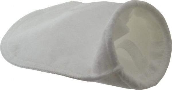 Pentair - 100 Micron, Size 3, 15 GPM Max Flow, High Efficiency Bag Filter - 4.1 Inch Diameter, 8 Inch Long, 1/2 Sq. Ft. - Apex Tool & Supply