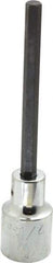 Proto - 1/2" Drive, 1/4" Hex Bit Socket - 4-5/8" OAL, 3-1/8" Bit Length, Long Hex Bit Socket - Apex Tool & Supply
