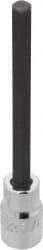 Proto - 1/2" Drive, 3/8" Hex Bit Socket - 5-5/8" OAL, 4-1/8" Bit Length, Long Hex Bit Socket - Apex Tool & Supply