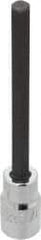 Proto - 1/2" Drive, 3/8" Hex Bit Socket - 5-5/8" OAL, 4-1/8" Bit Length, Long Hex Bit Socket - Apex Tool & Supply