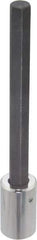 Proto - 1/2" Drive, 1/2" Hex Bit Socket - 7-1/8" OAL, 5-3/8" Bit Length, Long Hex Bit Socket - Apex Tool & Supply