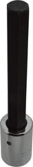 Proto - 1/2" Drive, 17mm Hex Bit Socket - 7-1/4" OAL, 5-1/8" Bit Length, Long Hex Bit Socket - Apex Tool & Supply