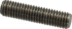Dan-Loc Bolt & Gasket - 1/2-13 2" OAL Fully Threaded Stud - Stainless Steel, Plain Finish - Apex Tool & Supply