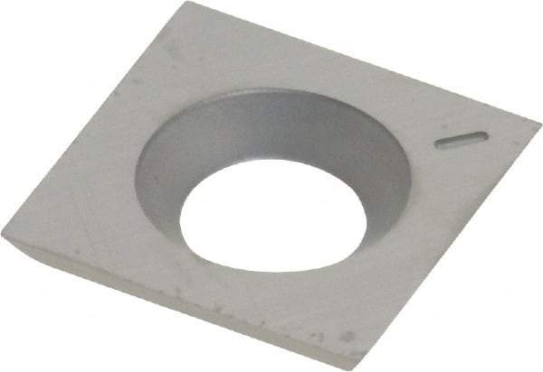 Onsrud - VGPT160412 Carbide Milling Insert - Uncoated, 1/4" Thick, 1/2" Inscribed Circle, 3/64" Corner Radius - Apex Tool & Supply