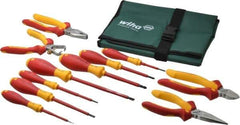 Wiha - 11 Piece Insulated Hand Tool Set - Comes in Canvas Pouch - Apex Tool & Supply