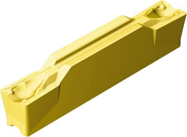 Sandvik Coromant - 500N123J2 TF Grade 1005, 5mm Cutting Width Carbide Grooving Insert - 2.7mm Max Depth of Cut, Neutral, 0.4mm Corner Radius, TiAlN/TiN Finish - Apex Tool & Supply
