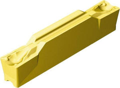 Sandvik Coromant - 500N123J2 TF Grade 1005, 5mm Cutting Width Carbide Grooving Insert - 2.7mm Max Depth of Cut, Neutral, 0.4mm Corner Radius, TiAlN/TiN Finish - Apex Tool & Supply