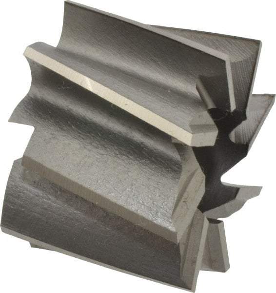 Made in USA - 1-1/2" Diam, 1/2" Arbor Hole Diam, 1-1/8" Length of Cut, 8 Flute, High Speed Steel, Finisher Shell End Mill - Right Hand Cut, Right Hand Spiral Flute, Uncoated - Apex Tool & Supply