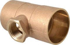 NIBCO - 2 x 2 x 1" Cast Copper Pipe Tee - C x C x F, Pressure Fitting - Apex Tool & Supply