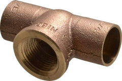 NIBCO - 3/4" Cast Copper Pipe Tee - C x C x F, Pressure Fitting - Apex Tool & Supply